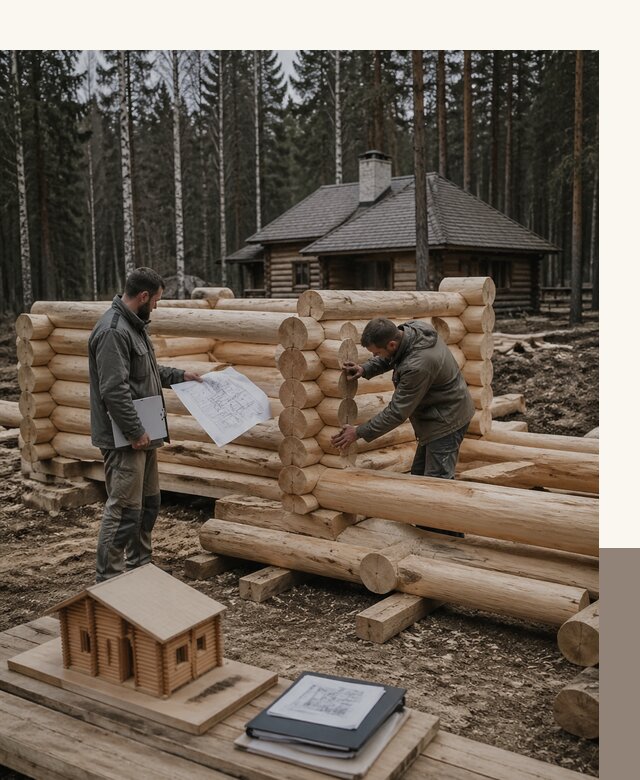 Проектирование и строительство домов из бревна в Новом Уренгое